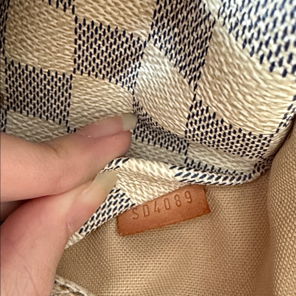 LV (Louis Vuitton) Totally PM Damier Azur White - Picture 11 of 11
